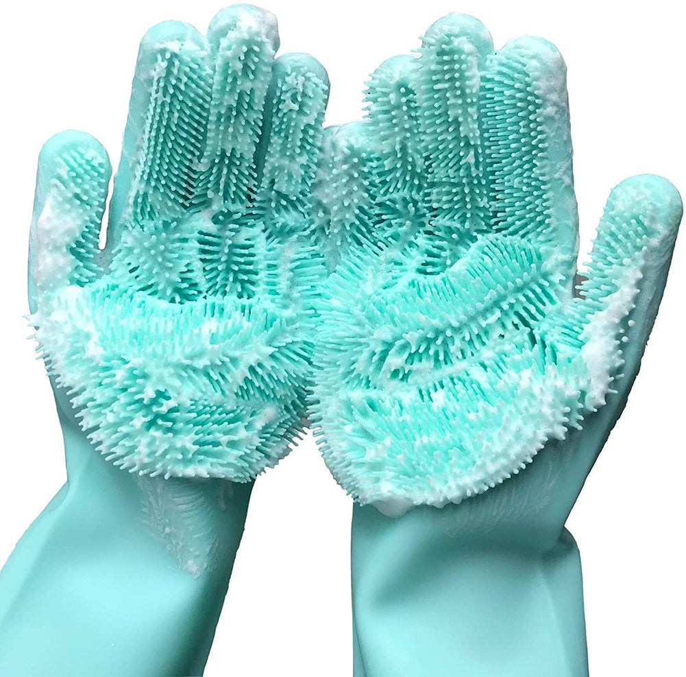 MagicScrub™ 4 Pcs Silicone Washing Gloves (Buy One Get One Free)