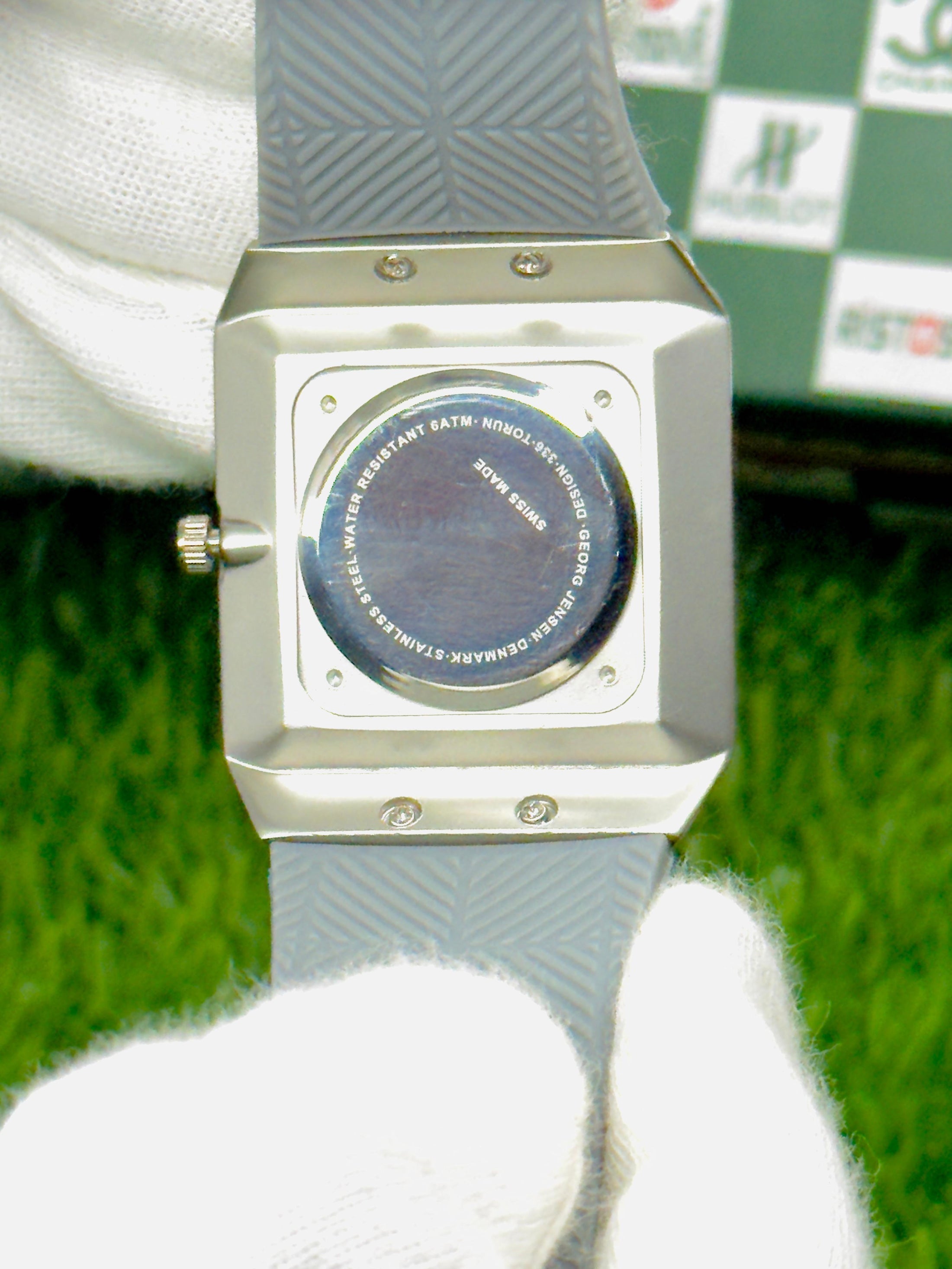 CK Stylish Square Dial Smooth Rubber Straps watch