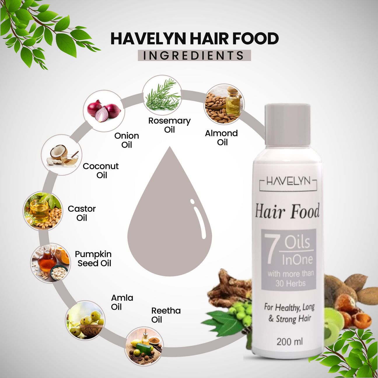Original Havelyn Hair Food Growth Oil