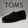 TOMS Syanno Black – Classic Alpargata Slip-On Shoes