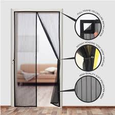 Free Deliverey) Mosquito Door Net Mesh Screen – Magnetic Hands Free Closer
