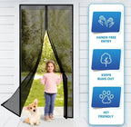 Free Deliverey) Mosquito Door Net Mesh Screen – Magnetic Hands Free Closer